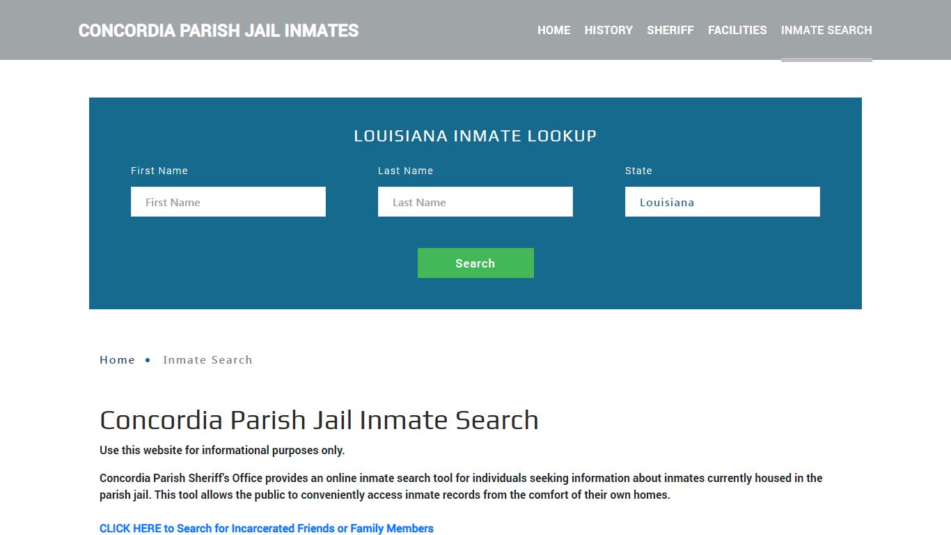 Concordia Parish, LA Detainee Lookup